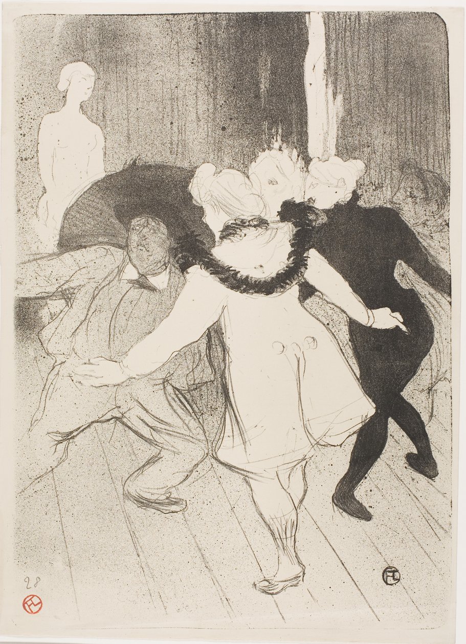 No Folies-Bergere: a modéstia de Monsieur Prudhomme de Henri de Toulouse-Lautrec