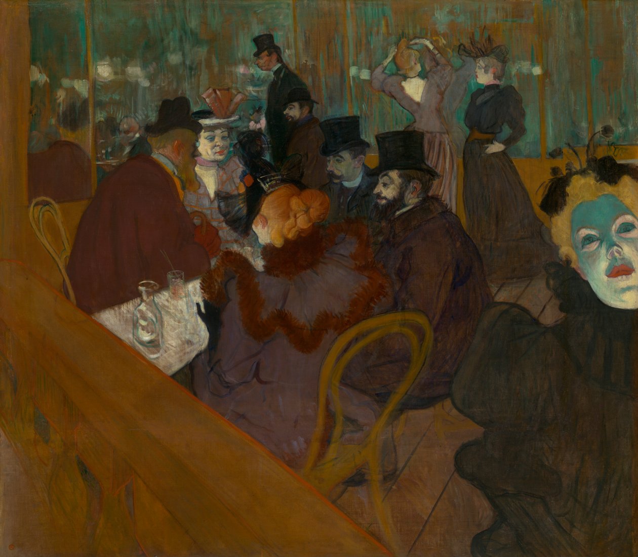 No Moulin Rouge de Henri de Toulouse-Lautrec