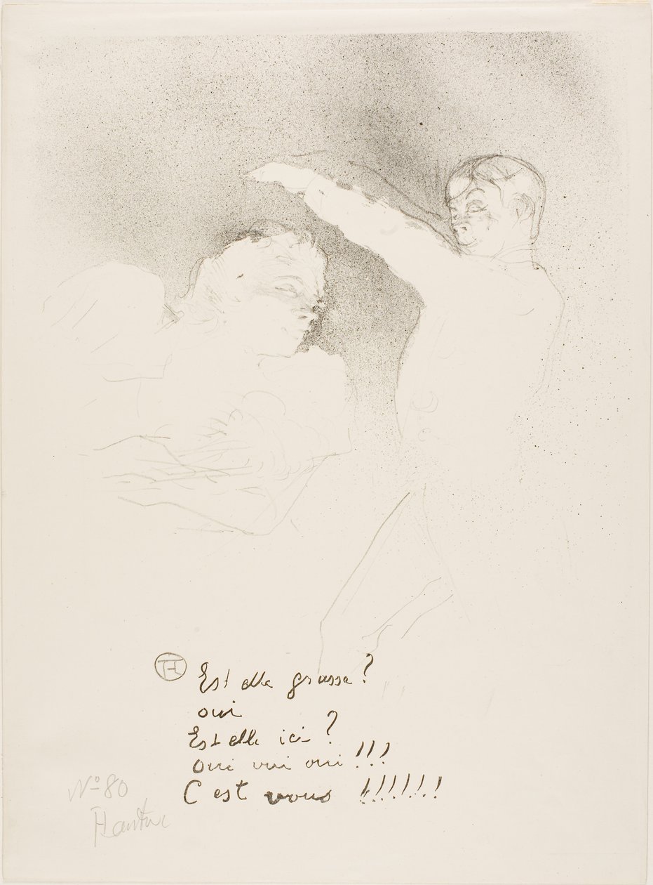 Nas Variedades: Mademoiselle Lender e Brasseur de Henri de Toulouse-Lautrec