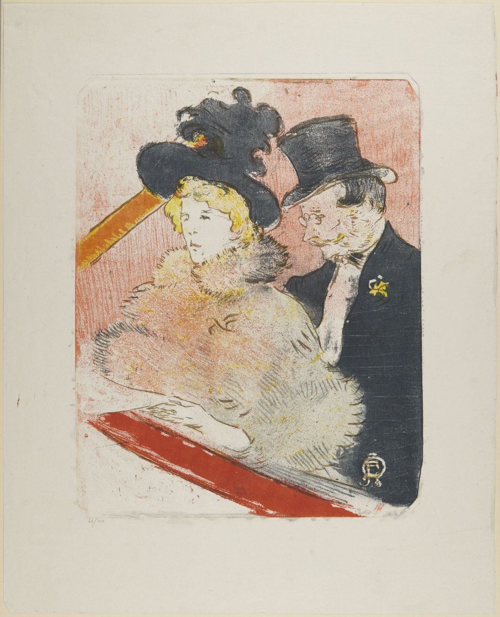 No concerto, 1896 de Henri de Toulouse-Lautrec