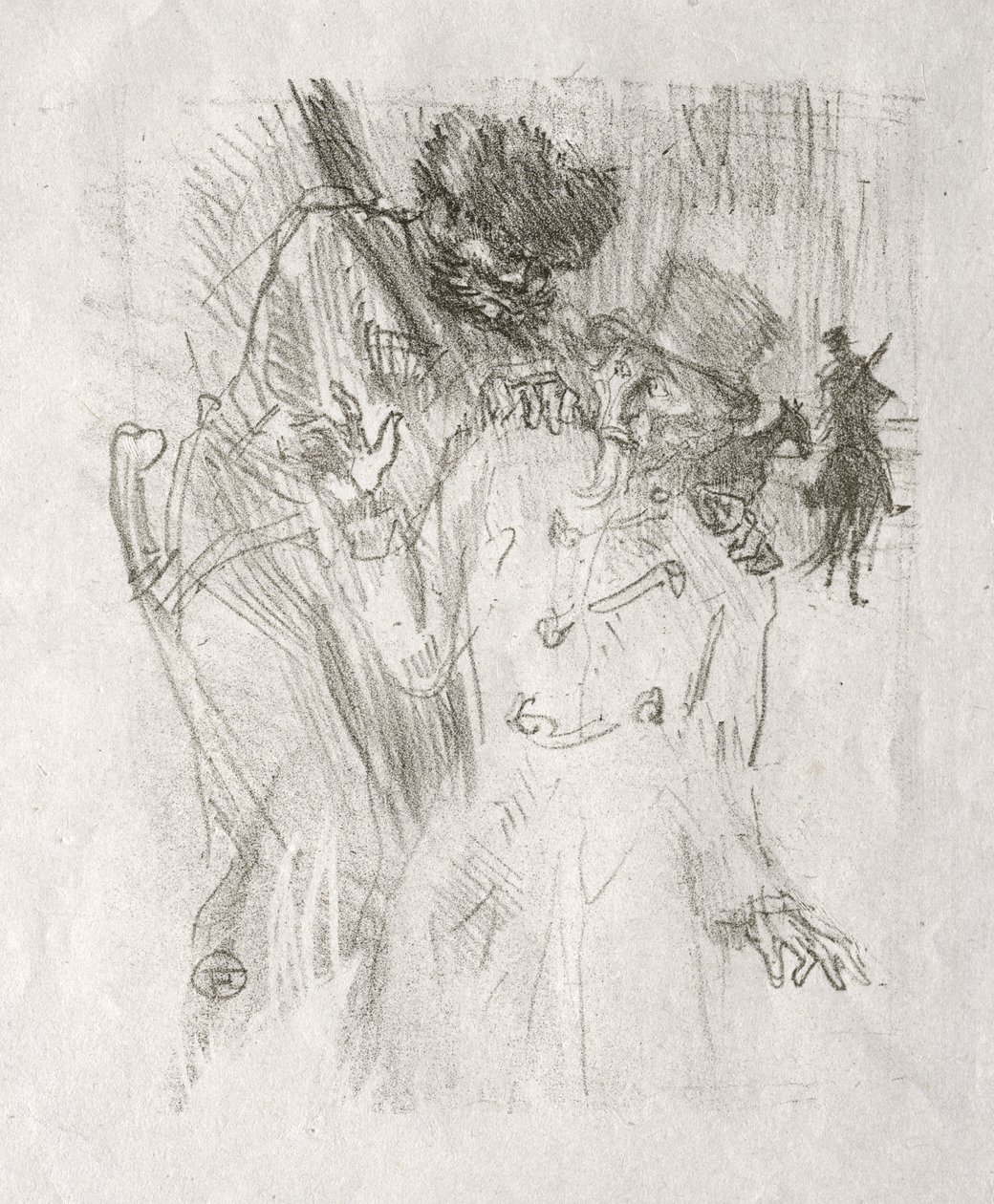 No sopé do Sinai: Prisão de Schlomé Fuss de Henri de Toulouse-Lautrec