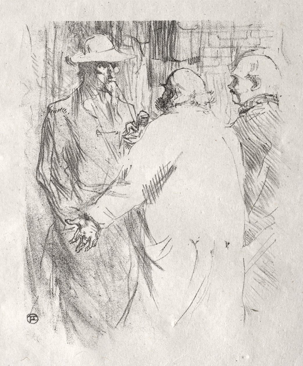 Ao pé do Sinai: Clemenceau a Busk de Henri de Toulouse-Lautrec