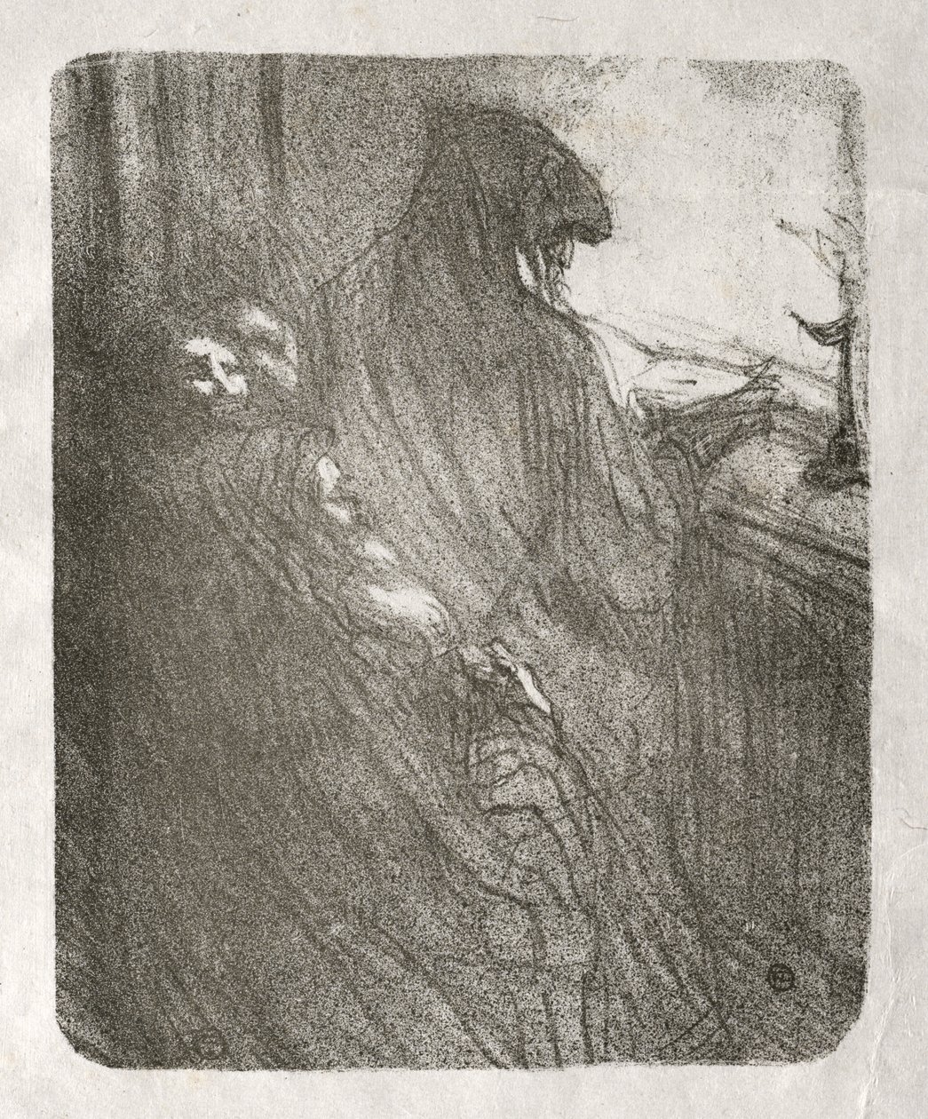 Aos pés do Sinai: a oração dos judeus poloneses de Henri de Toulouse-Lautrec