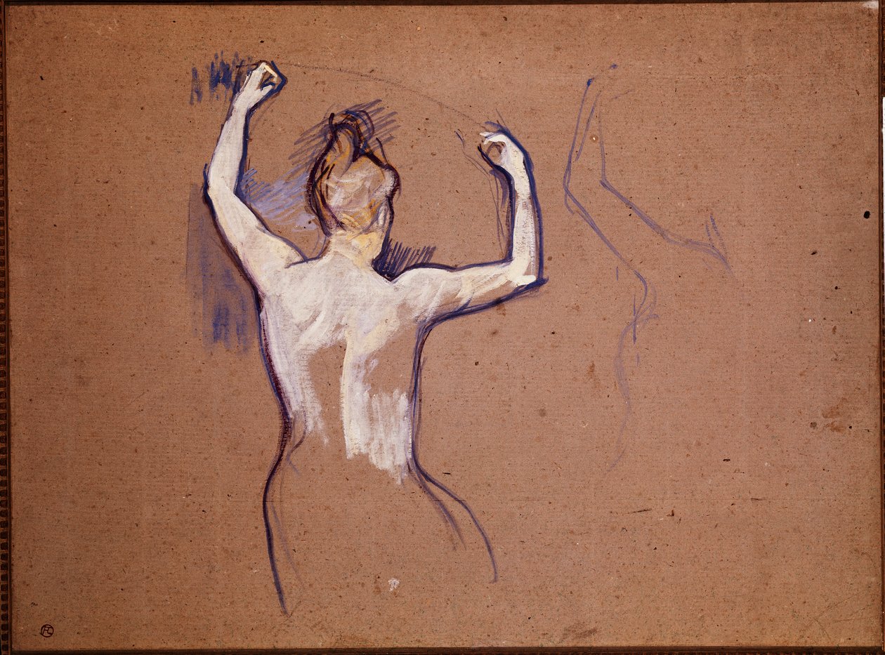 Ballet de Papa Chrysanthme (estudo para uma das dançarinas apresentadas) de Henri de Toulouse Lautrec