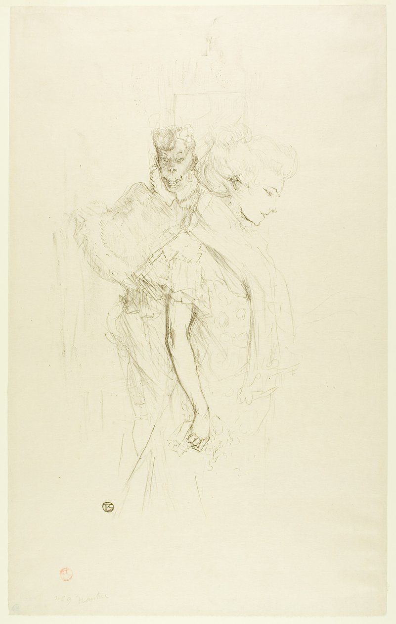 Branco e preto de Henri de Toulouse-Lautrec