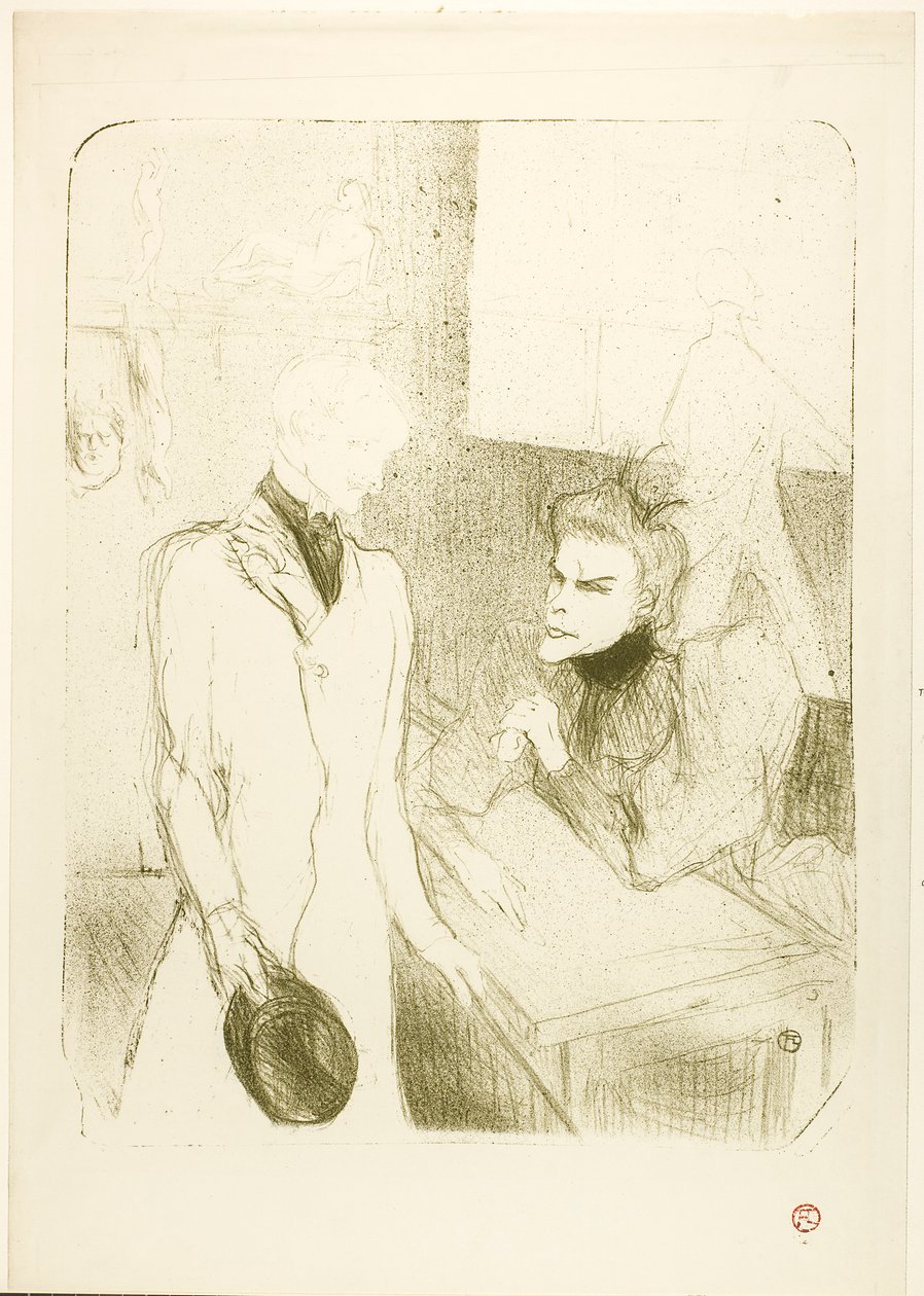 Brandès e le Bargy, em Les Cabotins de Henri de Toulouse-Lautrec