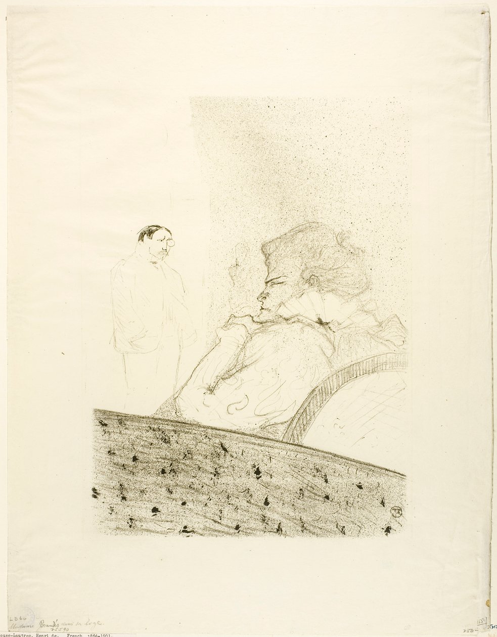 Brandès em sua caixa de Henri de Toulouse-Lautrec