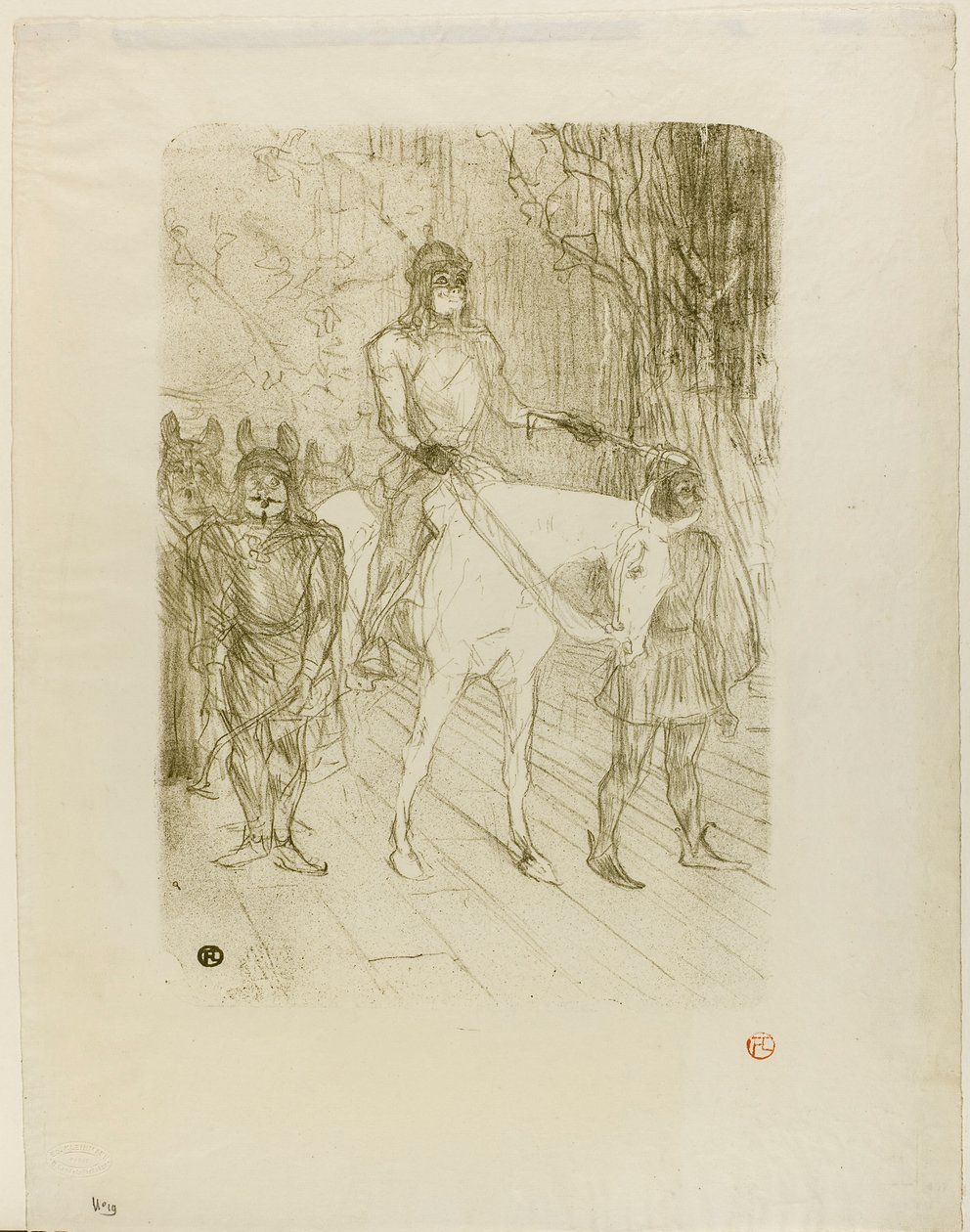 A entrada de Brasseur em Chilpéric de Henri de Toulouse-Lautrec