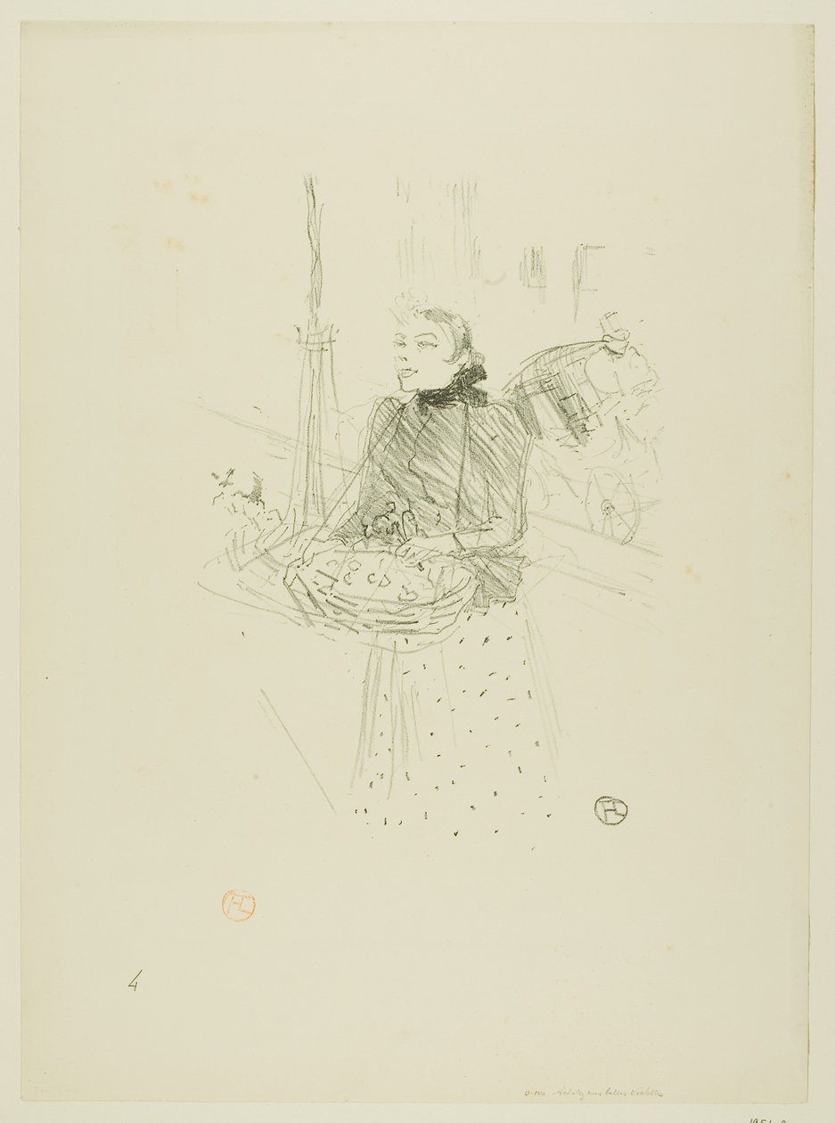 Compre minhas Pretty Violets, de Melodies by Désiré Dihau de Henri de Toulouse-Lautrec