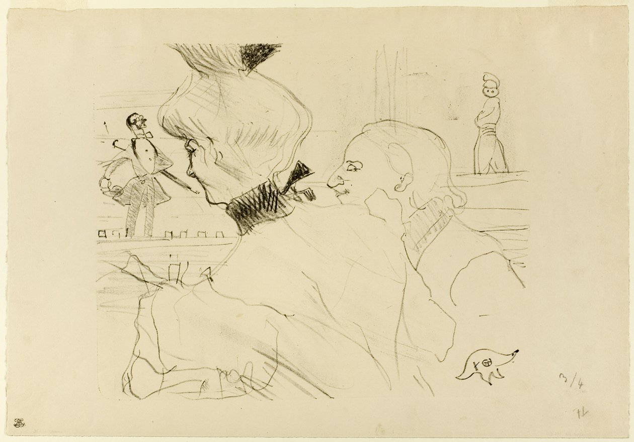 Casal em um Café-Concerto de Henri de Toulouse-Lautrec