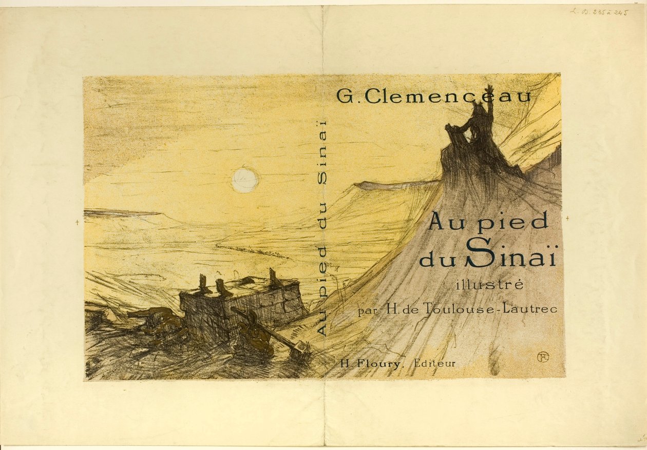 Capa para Ao pé do Sinai de Henri de Toulouse-Lautrec