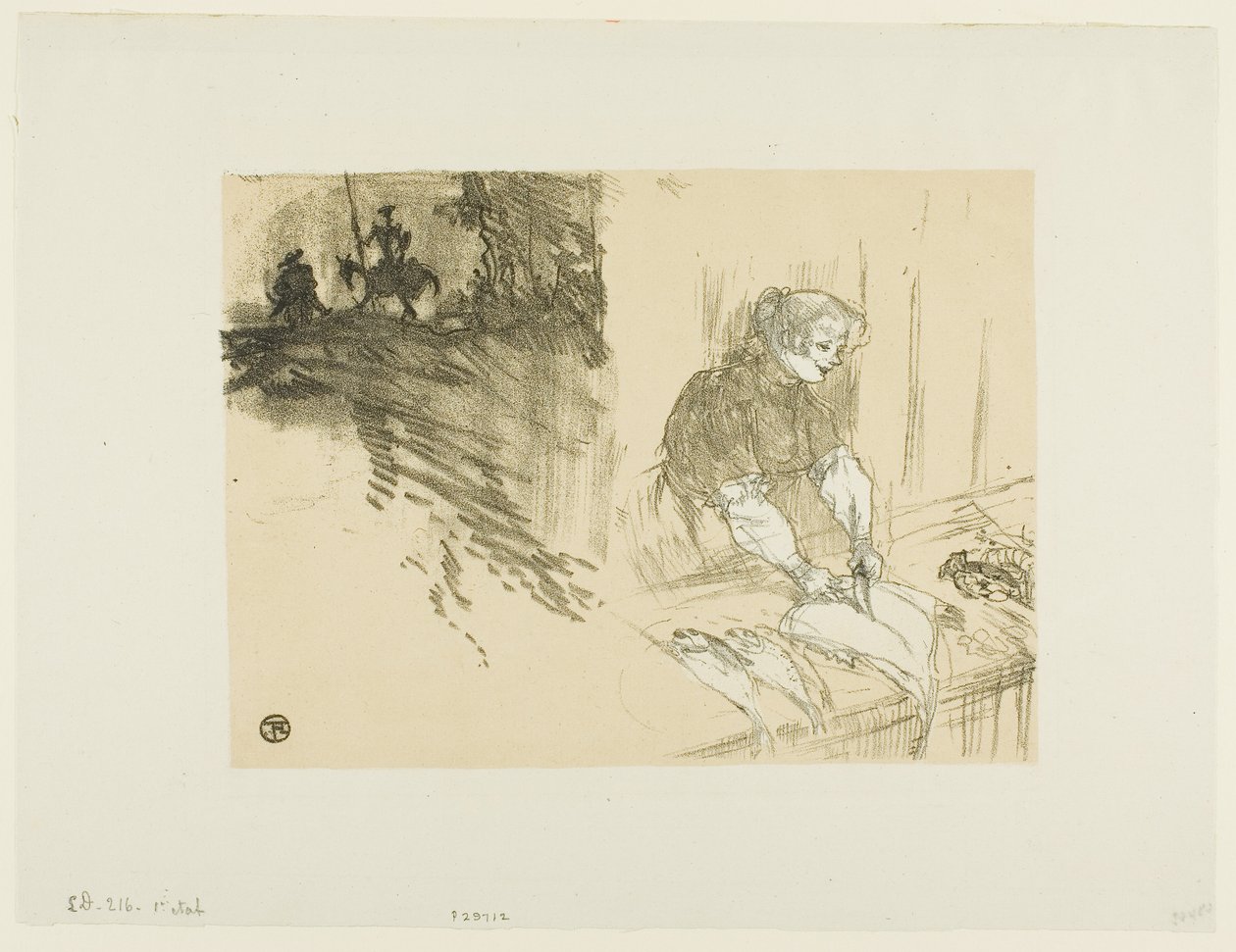 Capa para Les Courtes Joys de Henri de Toulouse-Lautrec