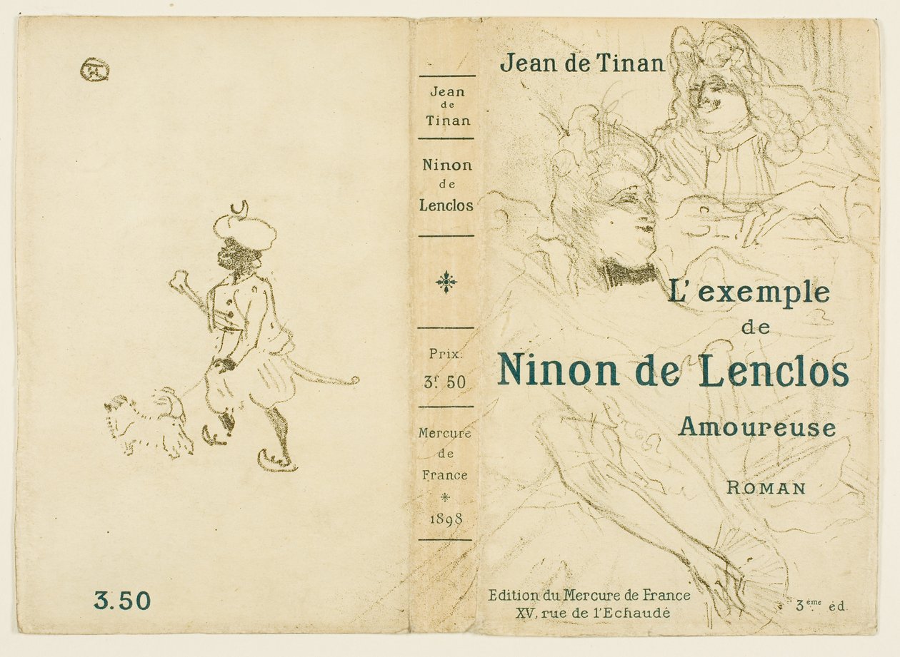 Capa de O exemplo de Ninon de Lenclos apaixonada de Henri de Toulouse-Lautrec