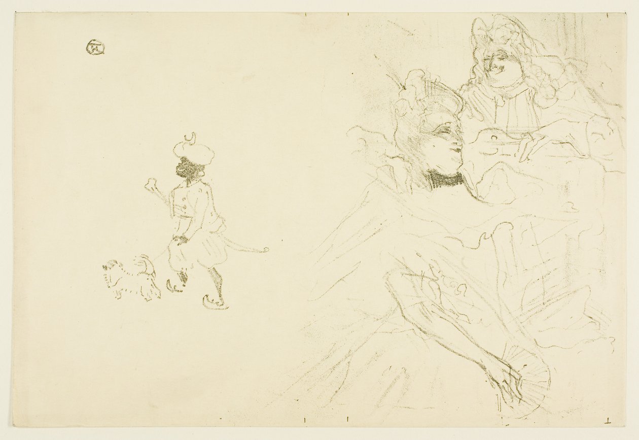 Capa de O exemplo de Ninon de Lenclos apaixonada de Henri de Toulouse-Lautrec