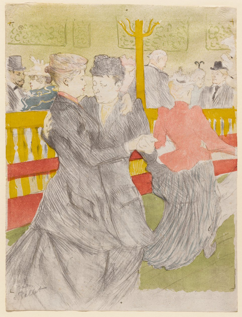 Baile no Moulin Rouge de Henri de Toulouse-Lautrec