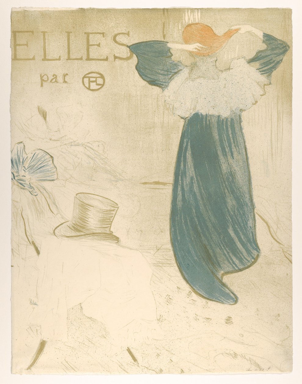 Elles (capa do portfólio) de Henri de Toulouse-Lautrec