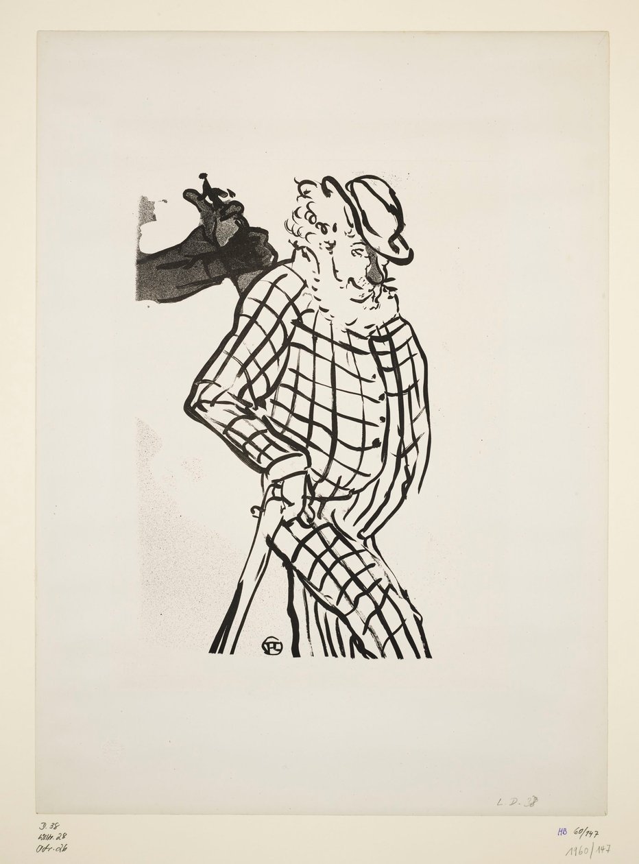 Comediante excêntrico inglês, folha 11 da série "Le Café Concert" de Henri de Toulouse Lautrec