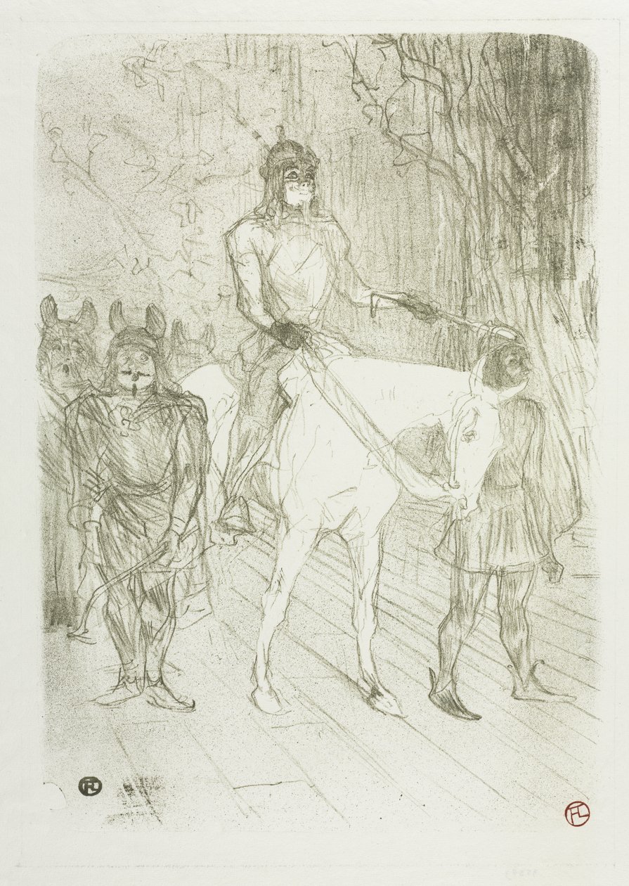 Entrada de Brasseur em Chilpéric de Henri de Toulouse-Lautrec