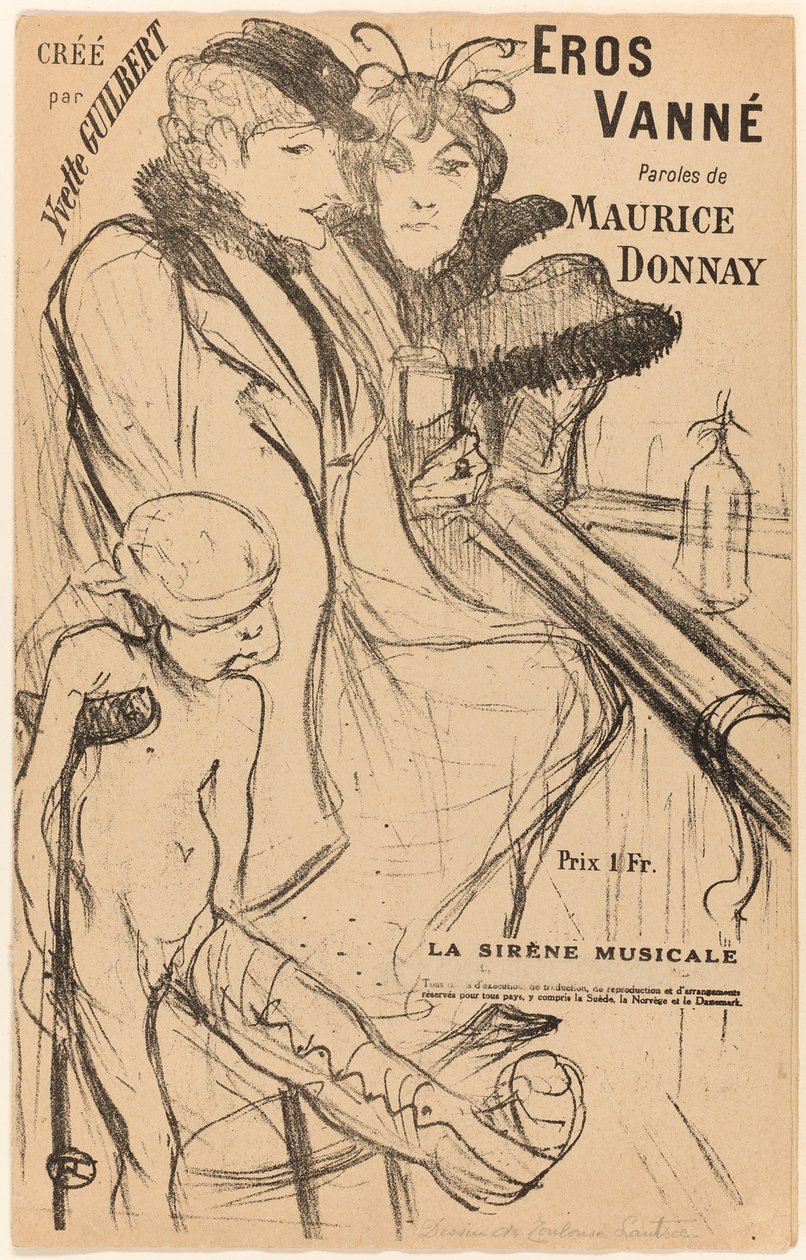 eros vanne de Henri de Toulouse-Lautrec