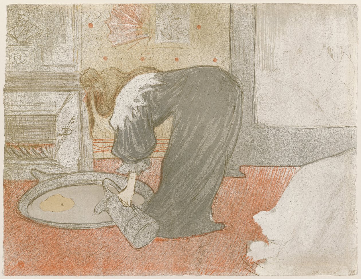 Mulher numa banheira de Henri de Toulouse-Lautrec