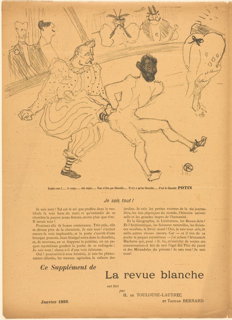 Footit und Chocolat (Footit et Chocolat) [linkes Recto] de Henri de Toulouse-Lautrec