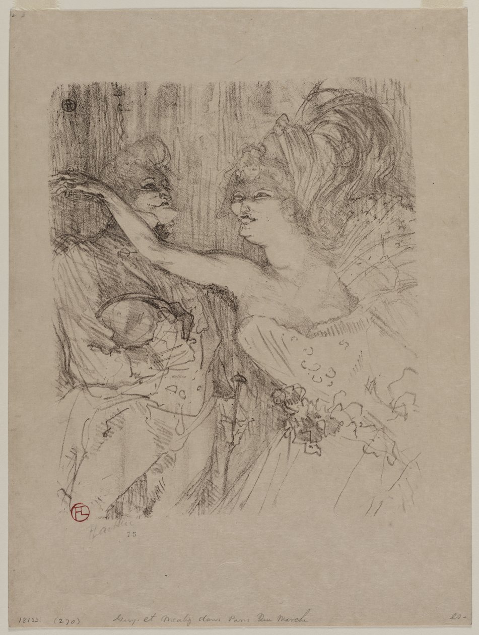Guy e Mealy, em "Paris qui Marche" de Henri de Toulouse-Lautrec