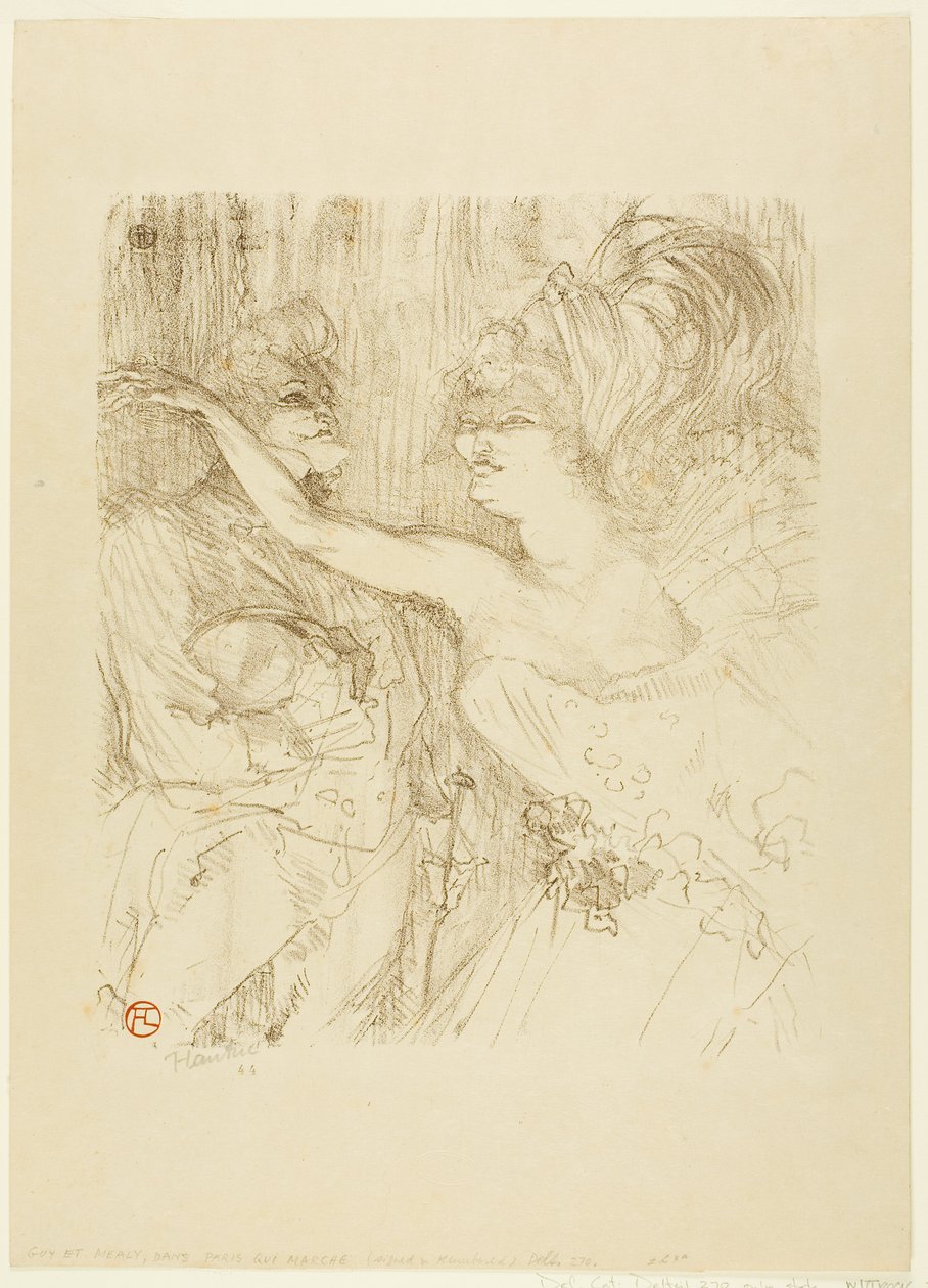 Guy e Mealy, em "Paris qui Marche de Henri de Toulouse-Lautrec