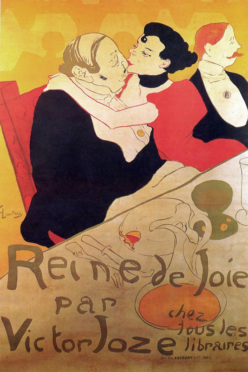 Henri de Toulouse-Lautrec 1864 - 1901, pintor francês, Reine de Joie 1892 de Henri de Toulouse Lautrec