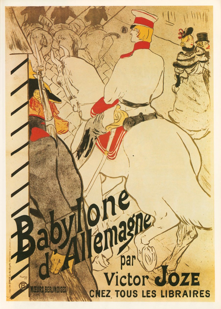 Henri de Toulouse-Lautrec: Babilónia na Alemanha ... (litografia) de Henri de Toulouse-Lautrec
