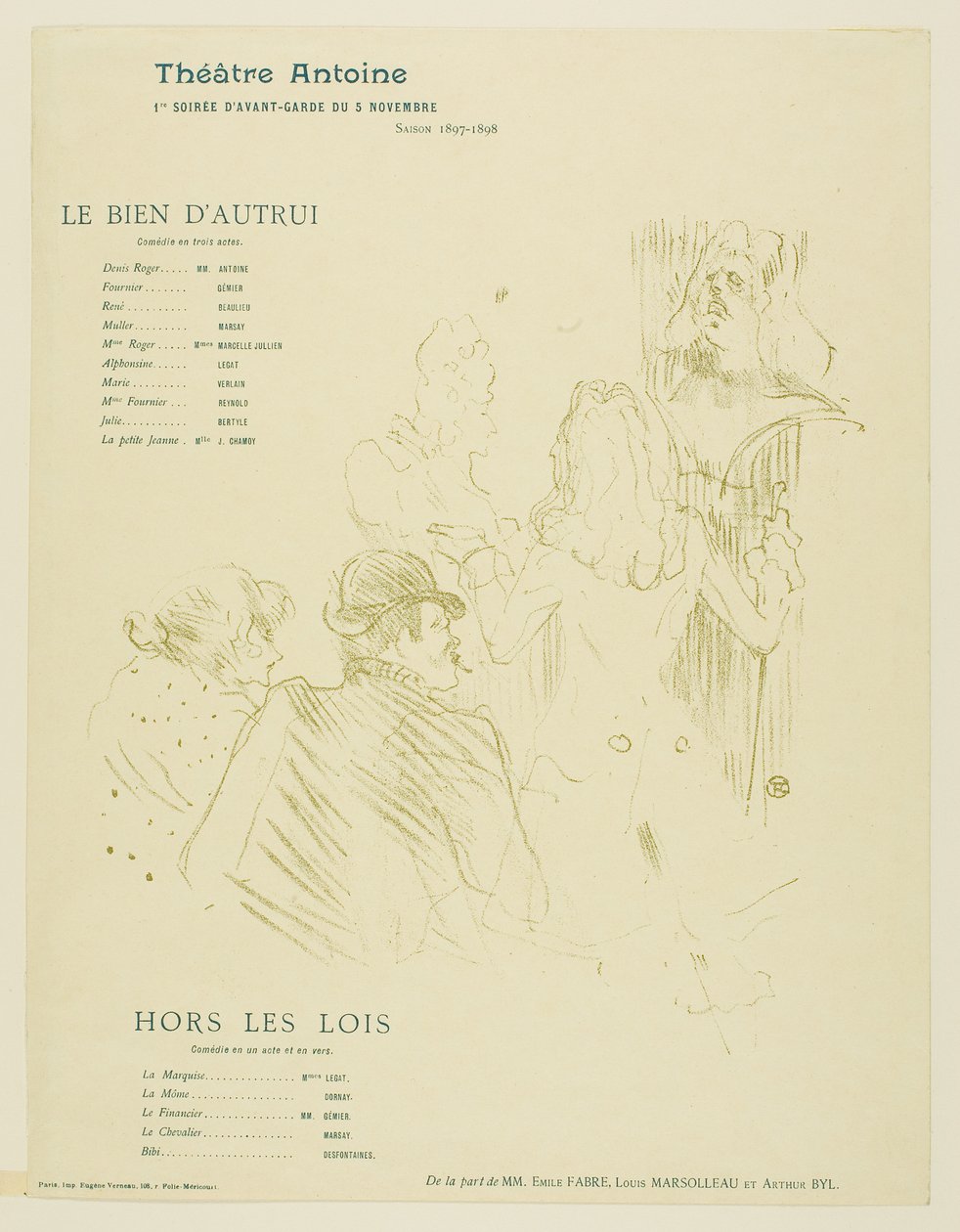 Homenagem a Molière de Henri de Toulouse-Lautrec