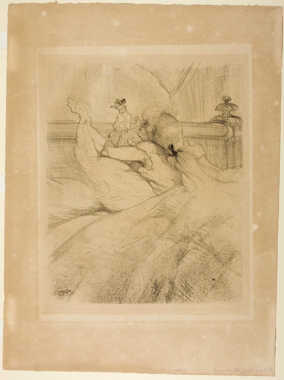 Na cama de Henri de Toulouse-Lautrec
