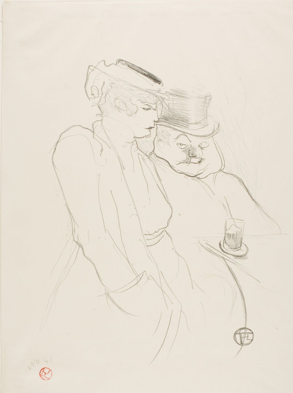 Em seus quarenta de Henri de Toulouse-Lautrec