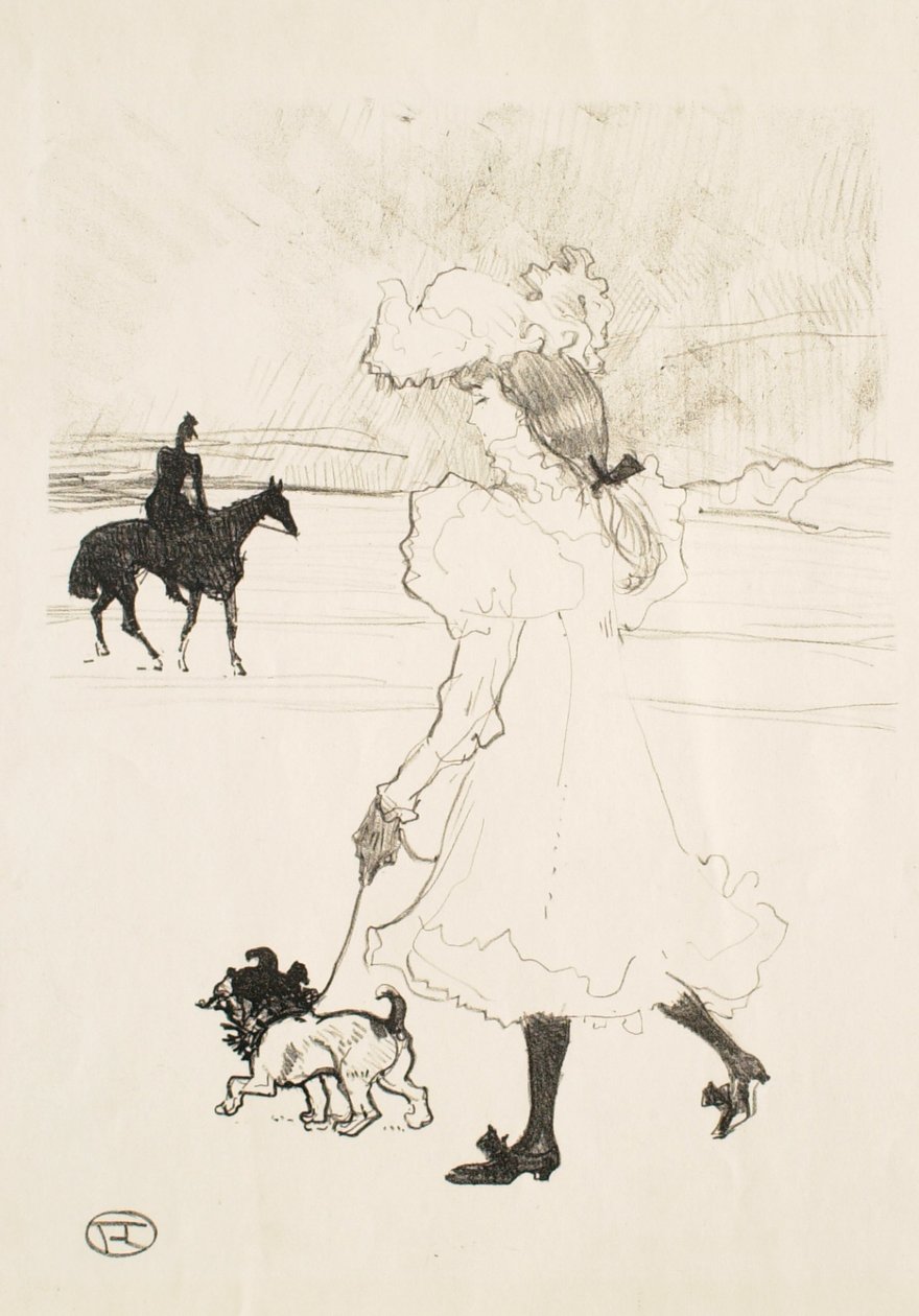 No Bosque de Bolonha (No bosque) de Henri de Toulouse-Lautrec