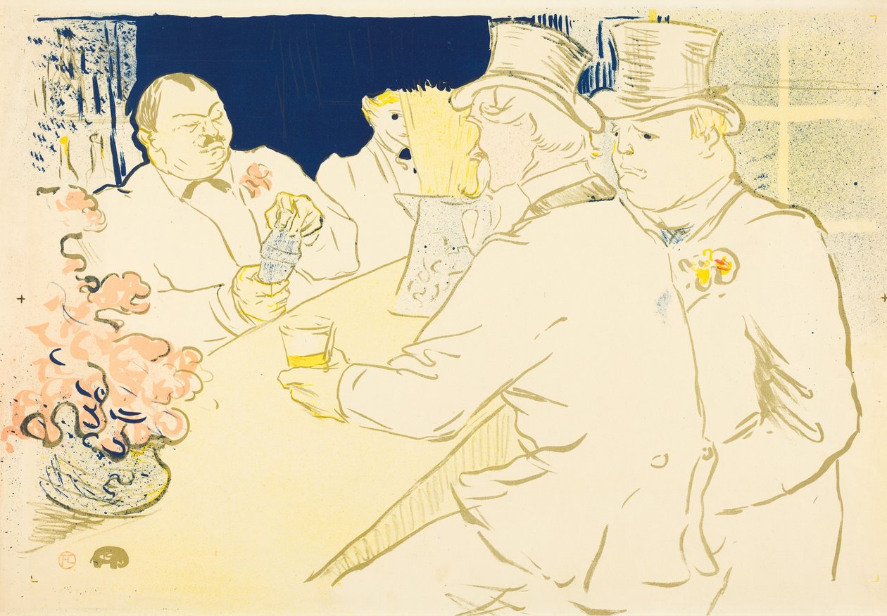 Bar Irlandês e Americano, rue Royale de Henri de Toulouse-Lautrec