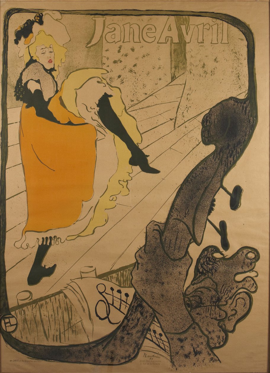 Jane Avril de Henri de Toulouse-Lautrec