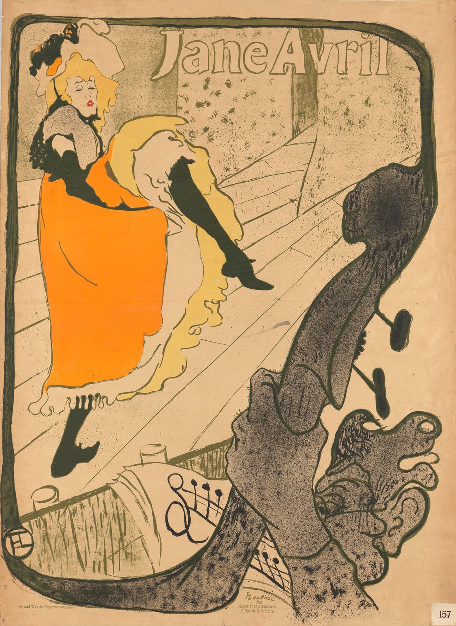 Jane Avril de Henri de Toulouse-Lautrec
