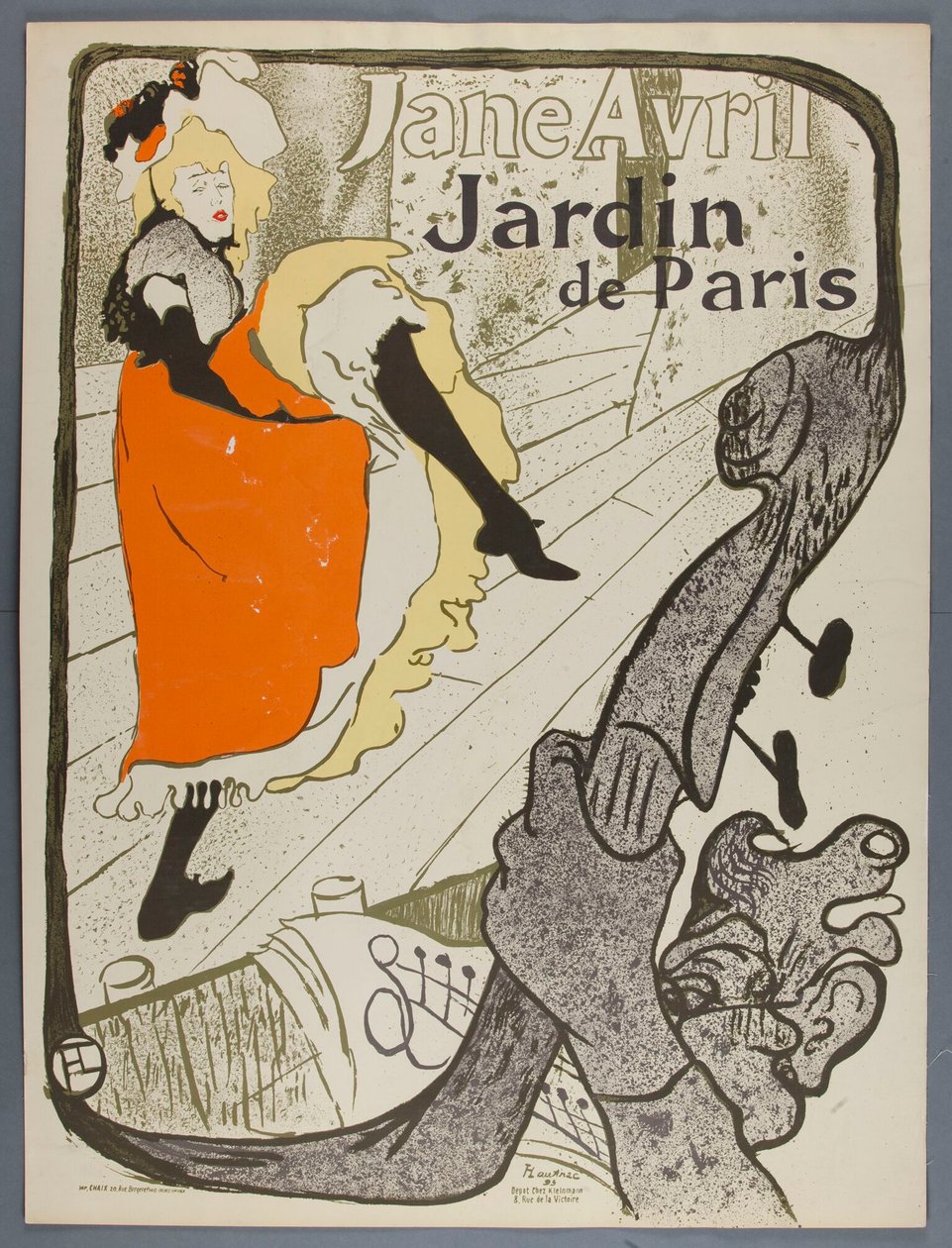 Jane Avril, Jardim de Paris de Henri de Toulouse-Lautrec