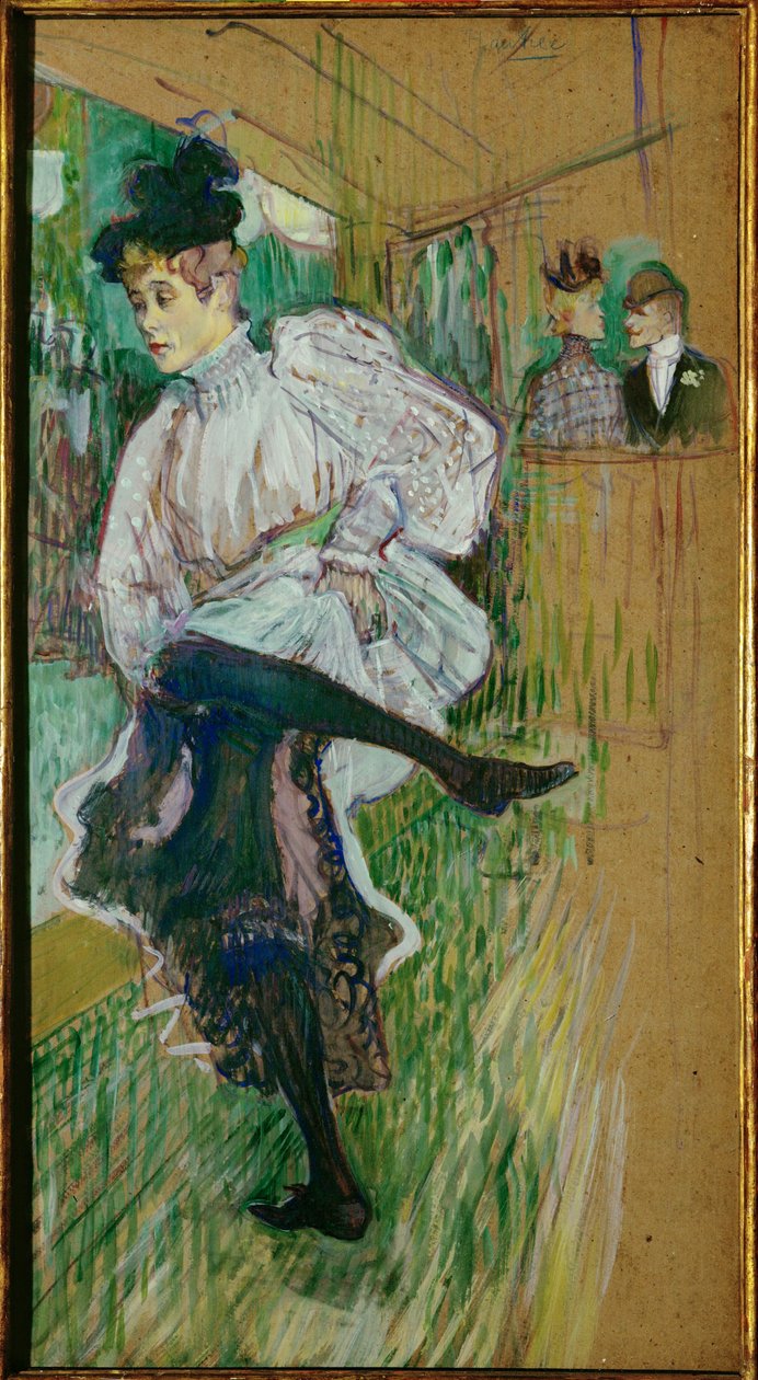Jane Avril a dançar de Henri de Toulouse-Lautrec