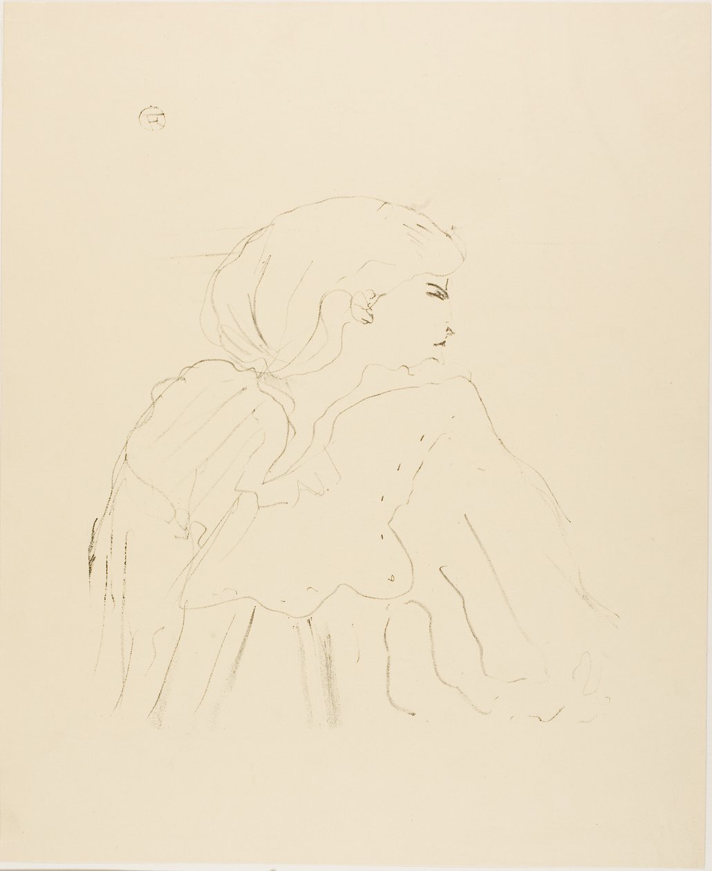 Jane Hading, de Treze Litografias de Henri de Toulouse-Lautrec