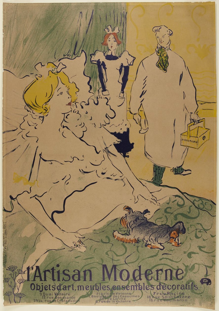 O artesão moderno de Henri de Toulouse-Lautrec