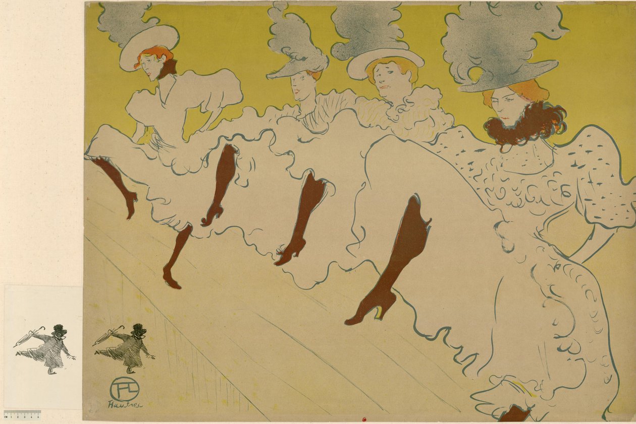 A companhia de Mademoiselle Eglantine de Henri de Toulouse-Lautrec