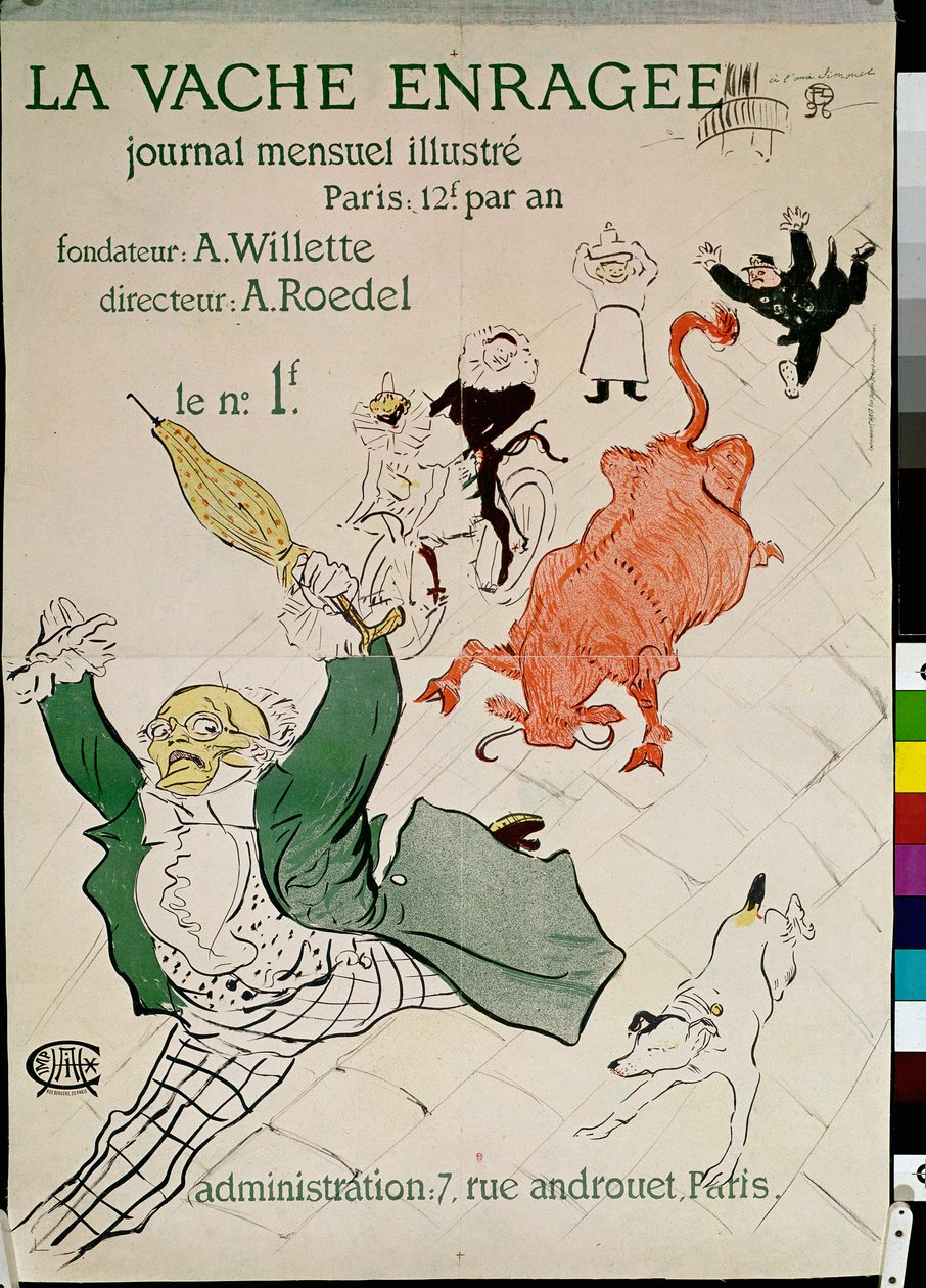 The Enraged Cow, Ilustre Jornal Mensal de Henri de Toulouse Lautrec