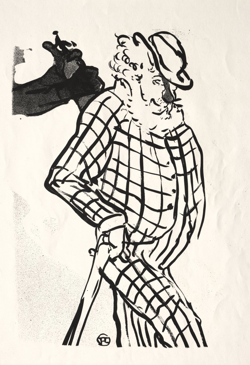 O Café-concerto: American Singer de Henri de Toulouse-Lautrec