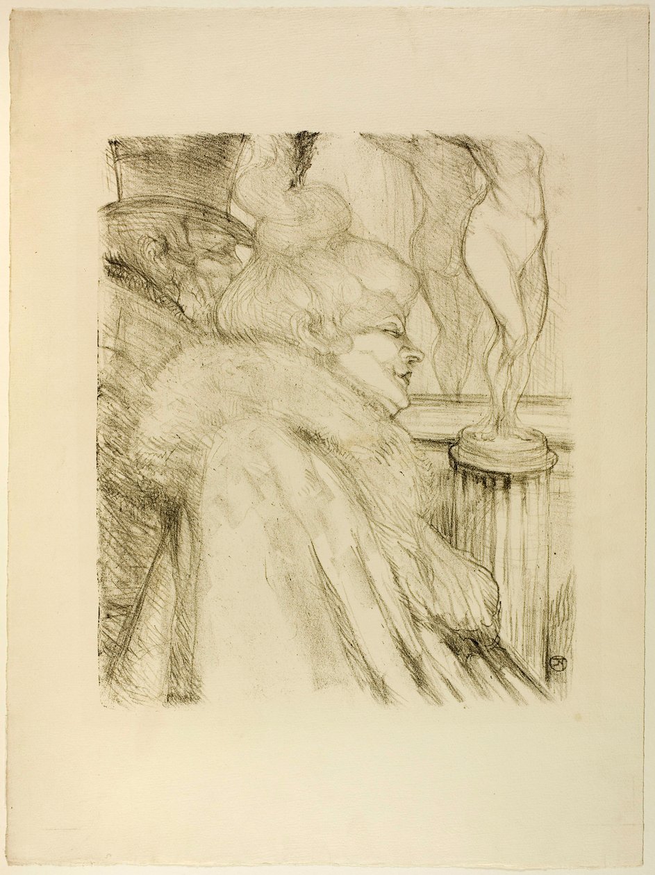 Saindo do Teatro de Henri de Toulouse-Lautrec