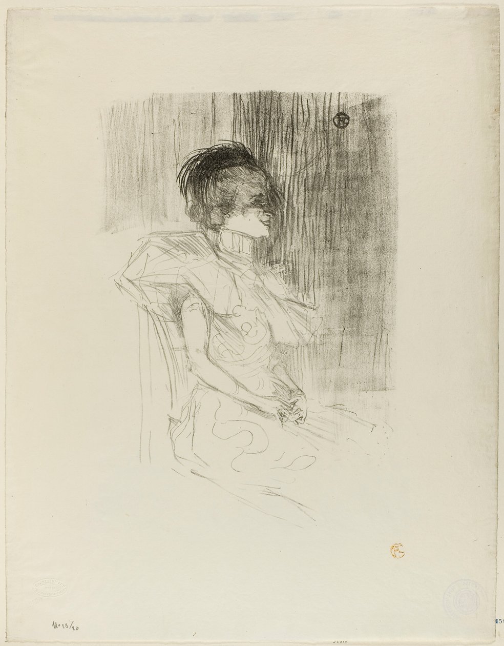 Credor sentado de Henri de Toulouse-Lautrec