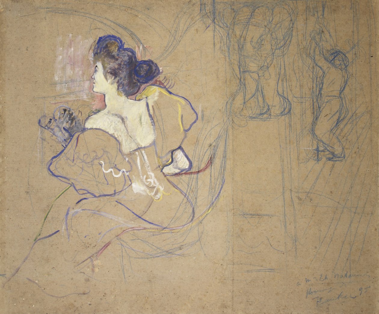 Madame Thadée Natanson (Misia Godebska, 1872-1950) no teatro de Henri de Toulouse-Lautrec