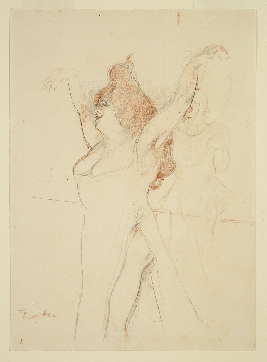 Mademoiselle Cocyle como Helena de Troia em La Belle Helene de Henri de Toulouse Lautrec