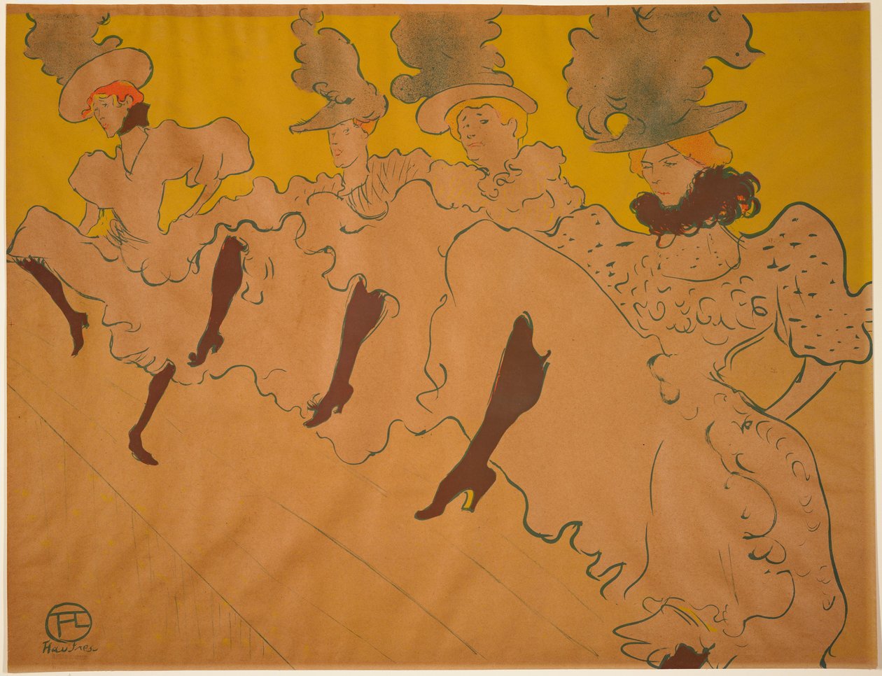 A companhia de Mademoiselle Eglantine de Henri de Toulouse-Lautrec