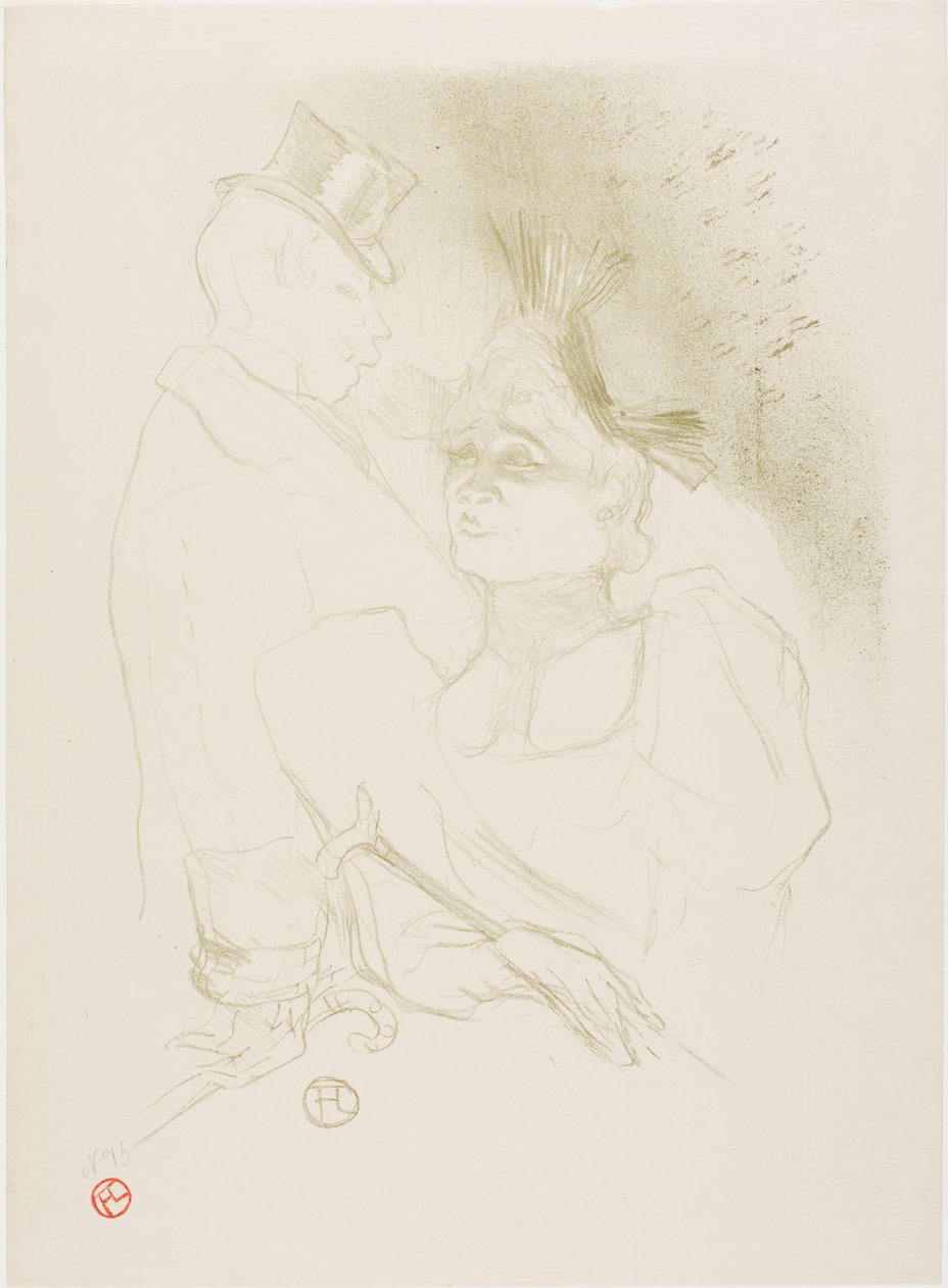 Mademoiselle Lender e Barão de Henri de Toulouse-Lautrec