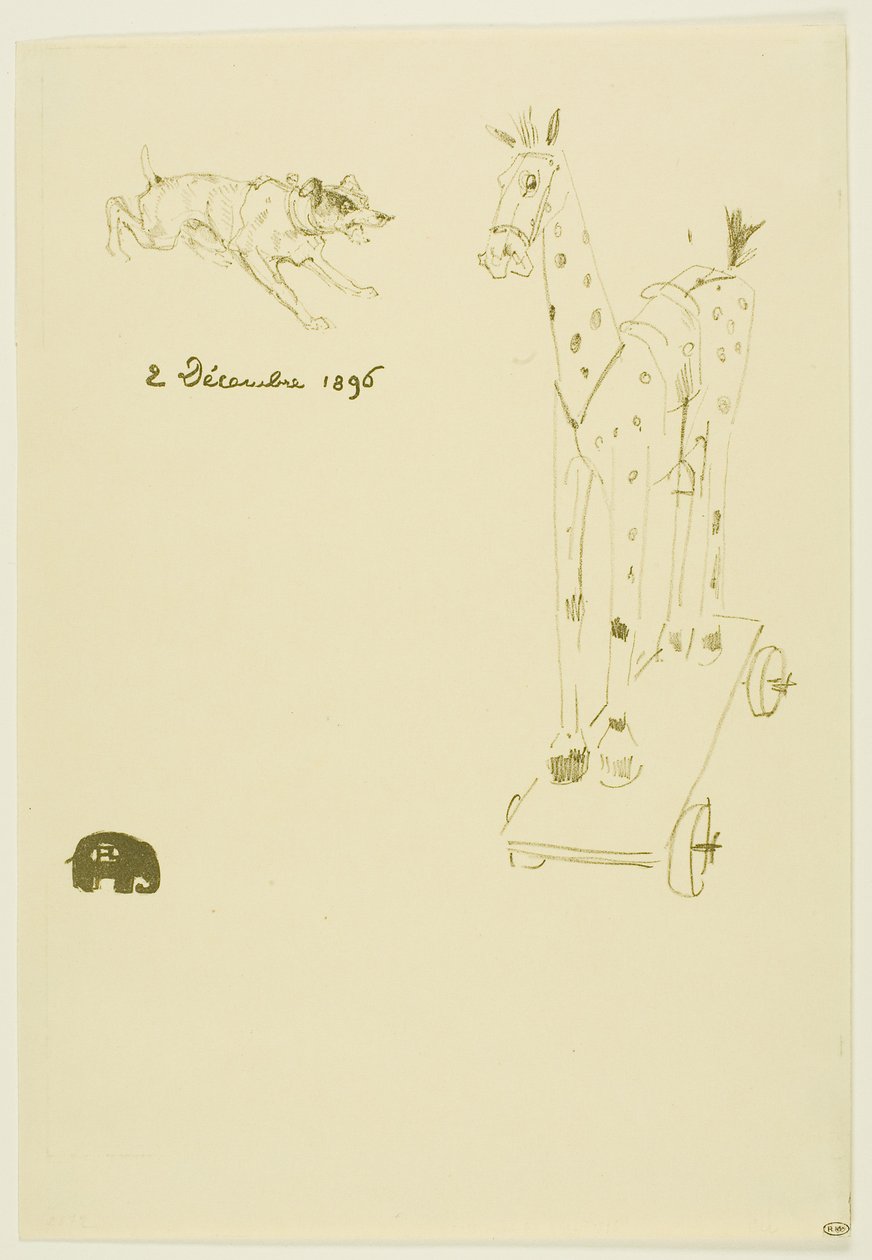 Menu Sylvain de Henri de Toulouse-Lautrec